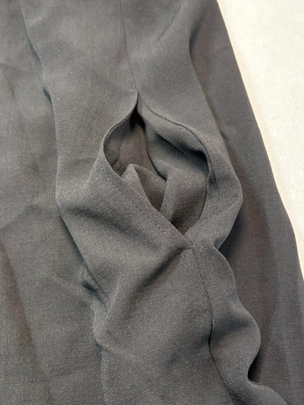 LULUS Black Halter Dress High Neck Flowy Shift Edgy Cocktail Chic Whimsigoth XL - Picture 6 of 9